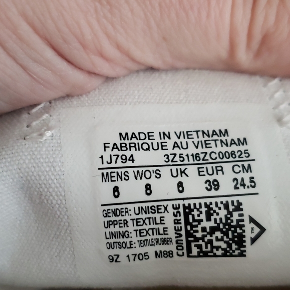 Gray Converse Chuck Taylor shoes size 8 - Picture 4 of 5